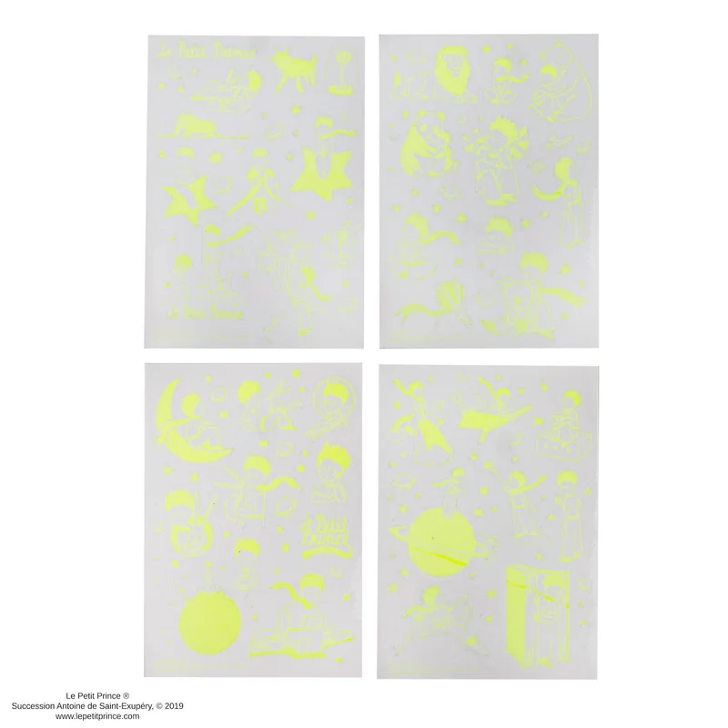 Autocollants Phosphorescent Le Petit Prince - Le Petit Prince Multicolore