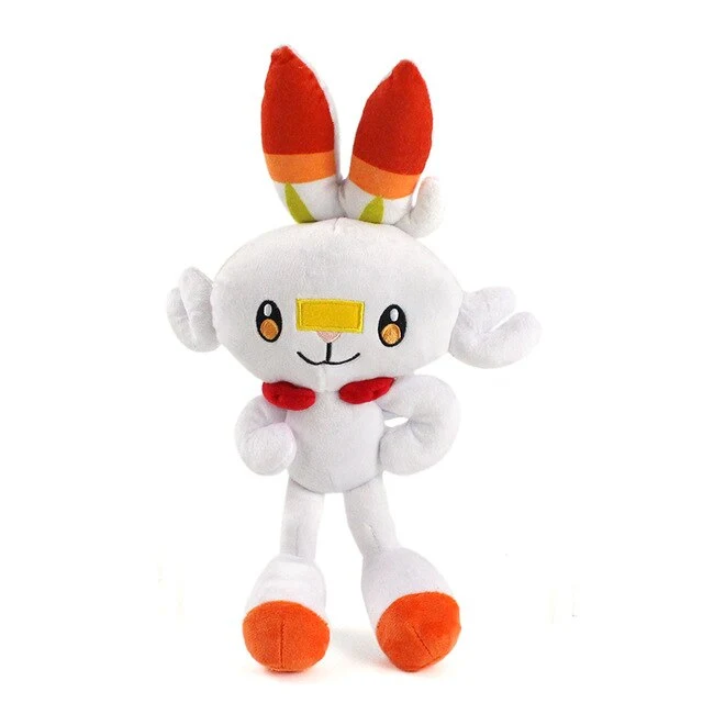Hopplo / Scorbunny avec oreilles de flamme (environ 35cm) Épée et bouclier Pokémon