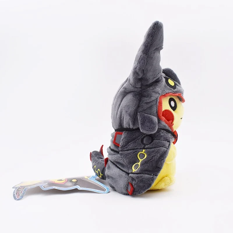 Pikachu Rayquaza Cosplay Vert ou Noir (environ 20cm)