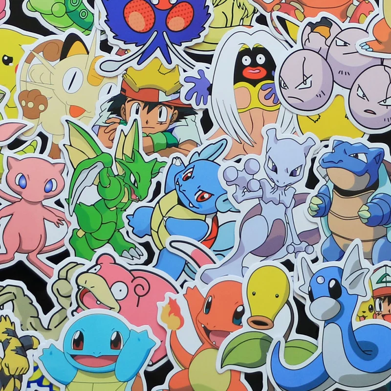 80x autocollants Pokémon