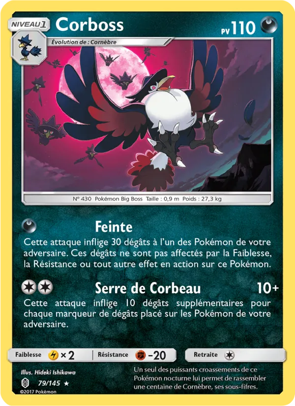 Corboss 79/145 — SL2 – Gardiens Ascendants — Carte Pokémon française