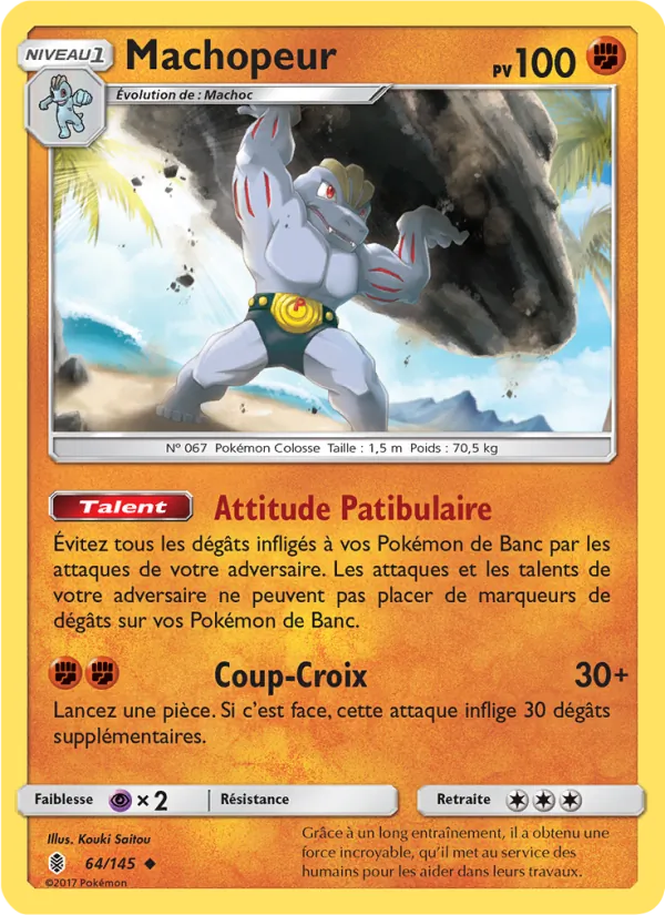 Machopeur 64/145 — SL2 – Gardiens Ascendants — Carte Pokémon française