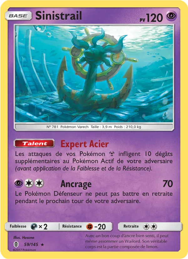 Sinistrail 59/145 — SL2 – Gardiens Ascendants — Carte Pokémon française
