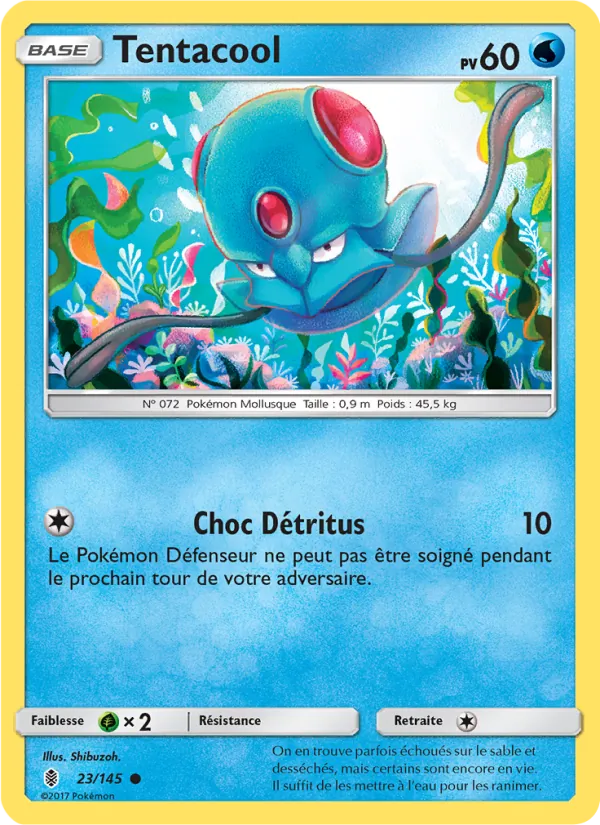 Tentacool 23/145 — SL2 – Gardiens Ascendants — Carte Pokémon française