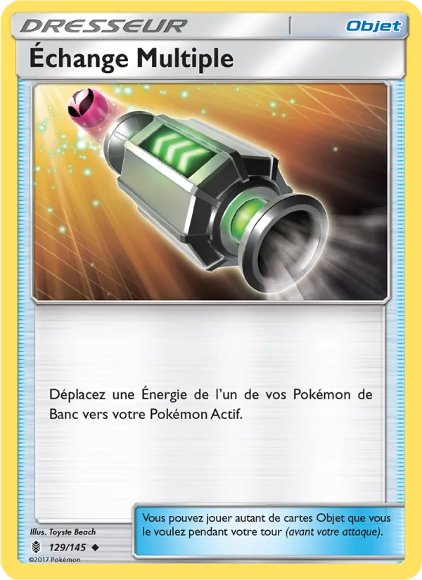 Échange Multiple 129/145 — SL2 – Gardiens Ascendants — Carte Pokémon française