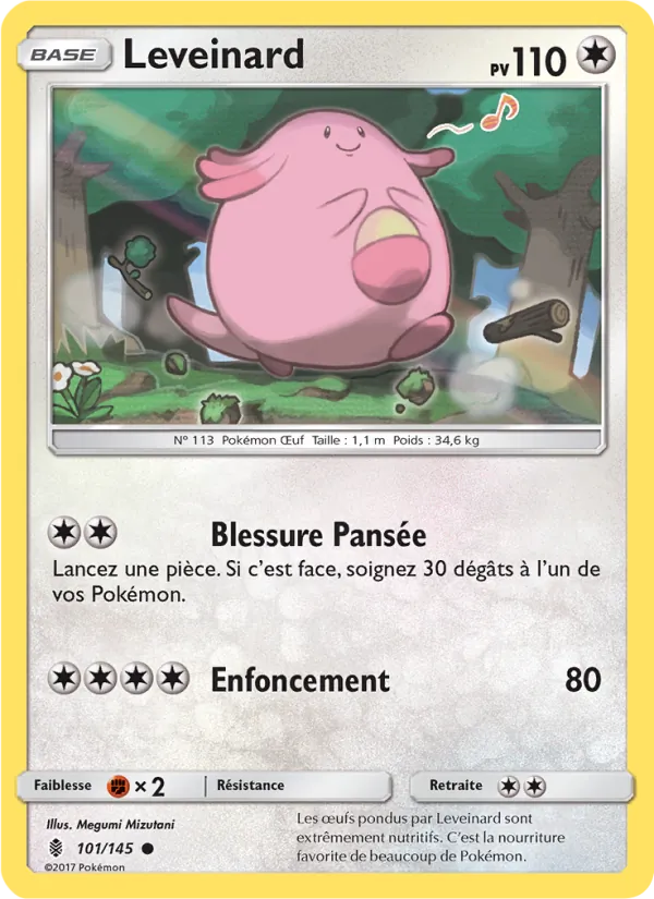 Leveinard 101/145 — SL2 – Gardiens Ascendants — Carte Pokémon française