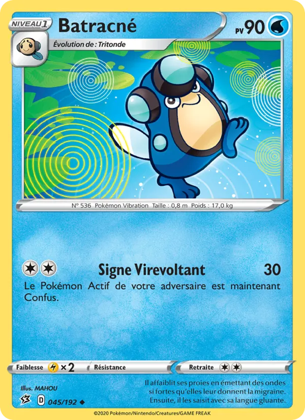 Batracné 45/192 — EB02 – Clash des Rebelles — Carte Pokémon française