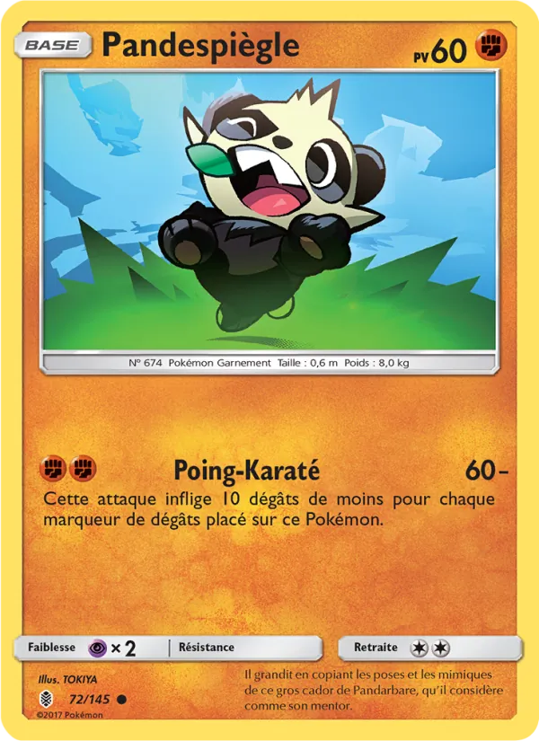 Pandespiègle 72/145 — SL2 – Gardiens Ascendants — Carte Pokémon française