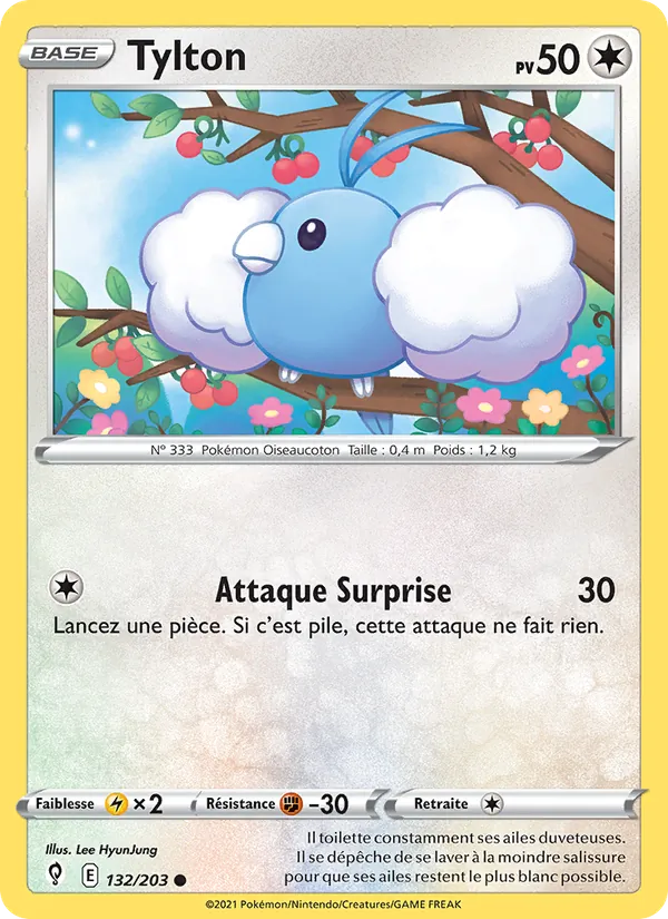 Tylton 132/203 — EB07 - Evolution Céleste — Carte Pokémon française