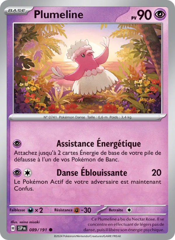 Plumeline 89/191 — EV08 – Étincelles Déferlantes — Carte Pokémon française