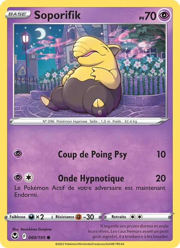 Soporifik 60/195 — EB12 – Tempête Argentée — Carte Pokémon française