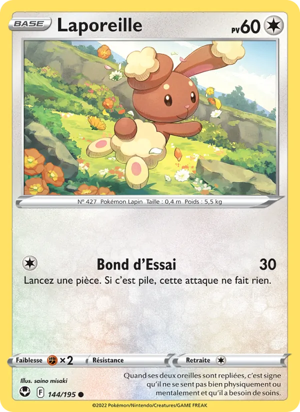 Laporeille 144/195 — EB12 – Tempête Argentée — Carte Pokémon française