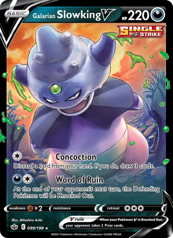 Roigada de Galar V 99/198 — SWSH6 – Chilling Reign — Carte Pokémon anglaise