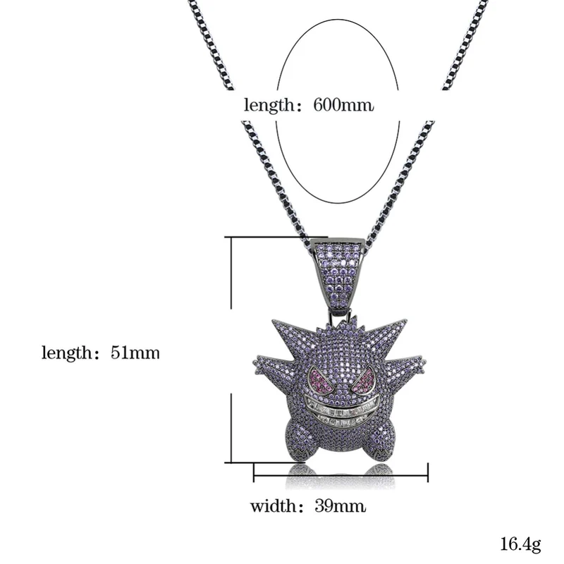 Collier Gengar Pokemon Hip Hop