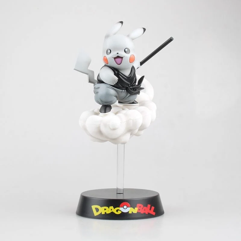 Figurine Pikachu Cosplay Dragon Ball Son Goku (environ 18 cm)