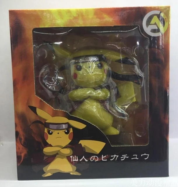 Figurine Pikachu Cosplay Naruto Uzumaki (environ 15 cm)