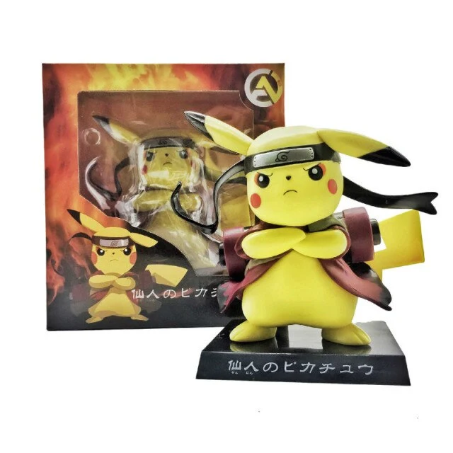 Figurine Pikachu Cosplay Naruto Uzumaki (environ 15 cm)