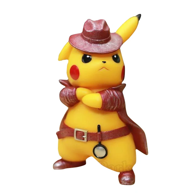 Figurine du détective Pikachu (environ 17 cm)