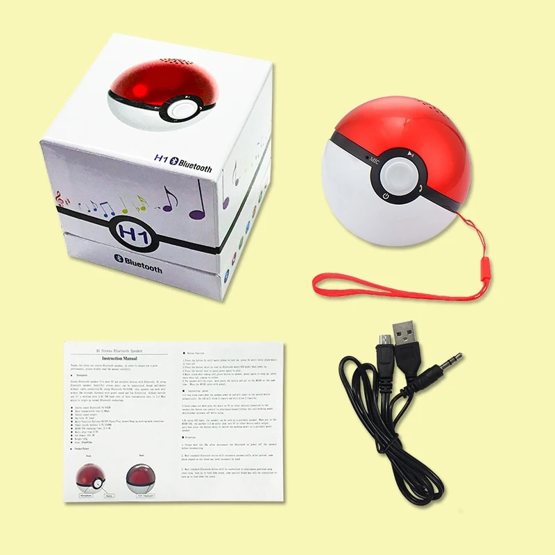 Enceinte portable super basse Pokemon Go Pokeball