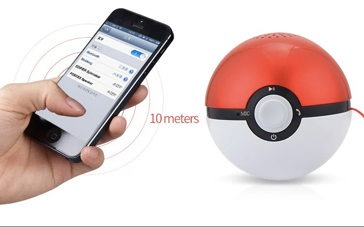 Enceinte portable super basse Pokemon Go Pokeball