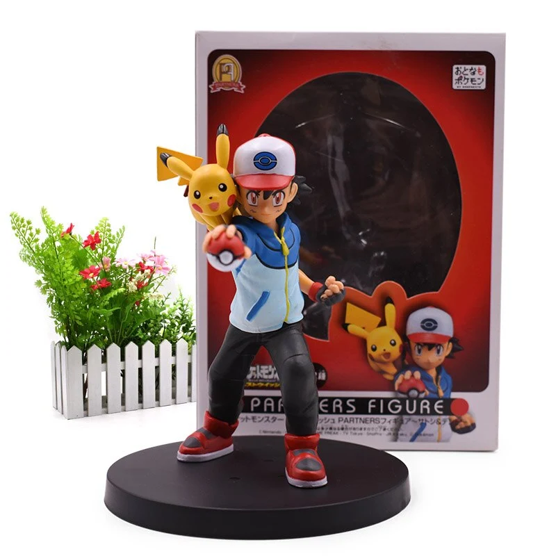 Figurine Ash Ketchum environ 10cm