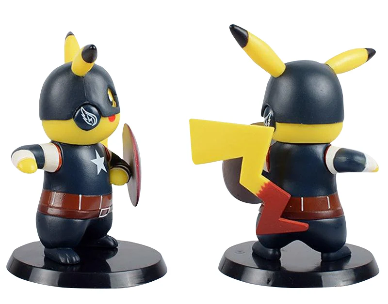 Figurine cosplay de Pikachu Captain America