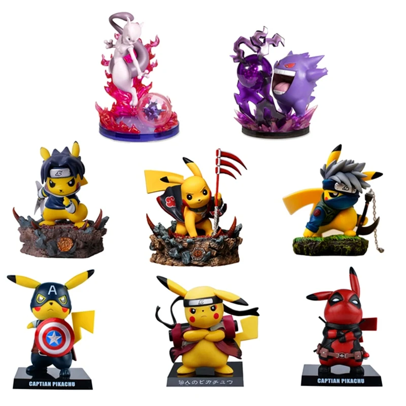 Figurine Pikachu Cosplay (Deadpool, Batman, Dark Vador, Naruto)