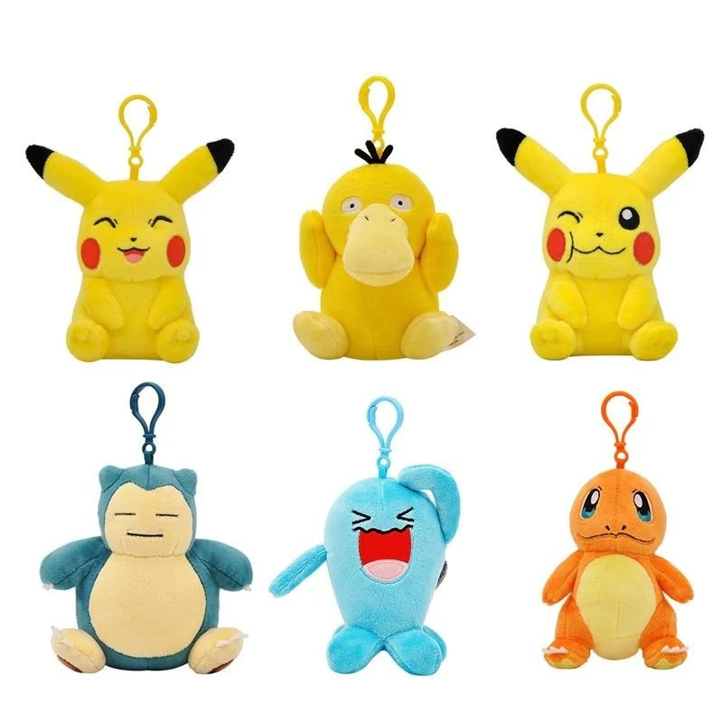 Pikachu, Bulbasaur, Squirtle etc. Porte-clés en peluche