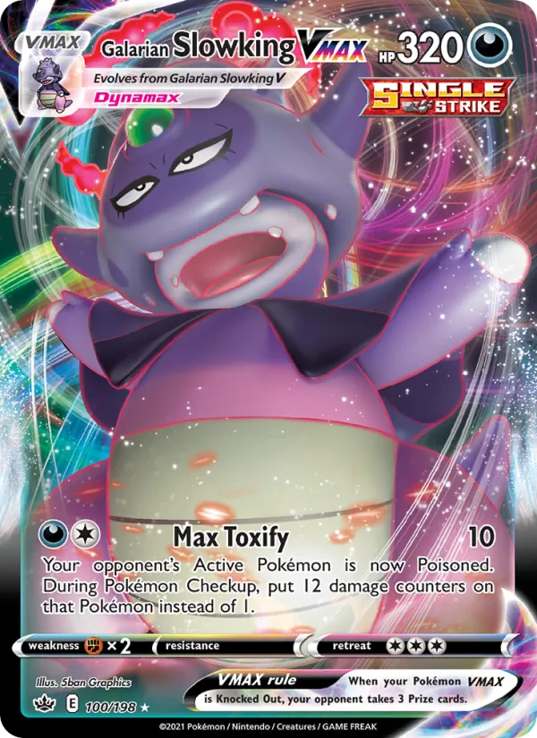 Roigada de Galar VMAX 100/198 — SWSH6 – Chilling Reign — Carte Pokémon anglaise