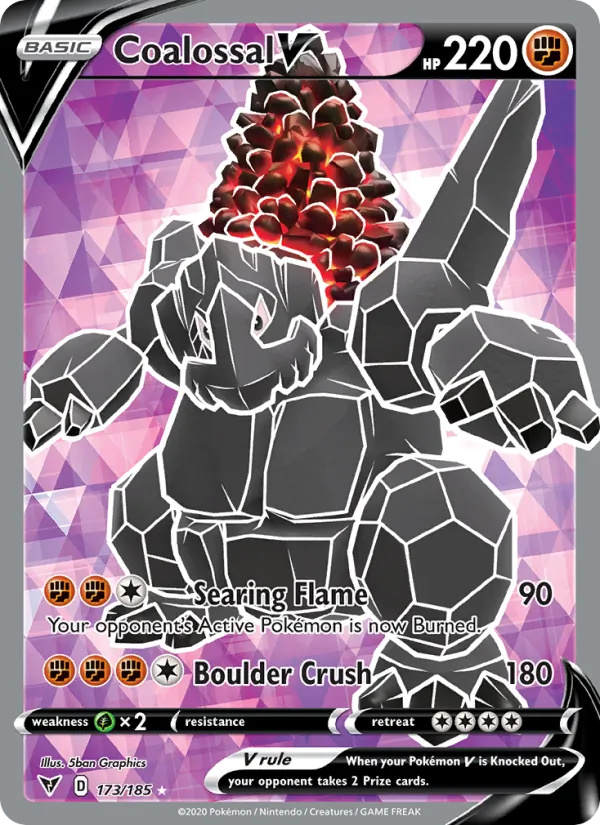 Monthracite V 173/185 — SWSH4 – Vivid Voltage — Carte Pokémon anglaise