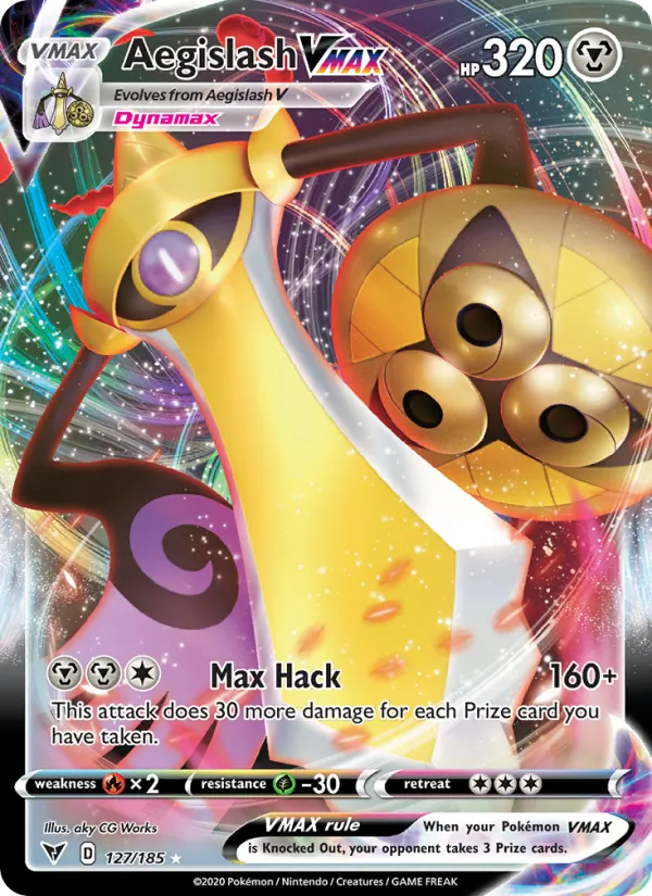 Exagide VMAX 127/185 — SWSH4 – Vivid Voltage — Carte Pokémon anglaise
