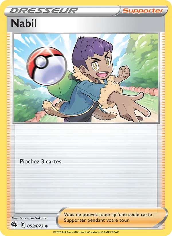 Nabil 53/73 — EB03.5 – La Voie du Maître — Carte Pokémon française