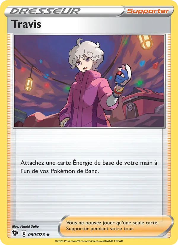 Travis 50/73 — EB03.5 – La Voie du Maître — Carte Pokémon française