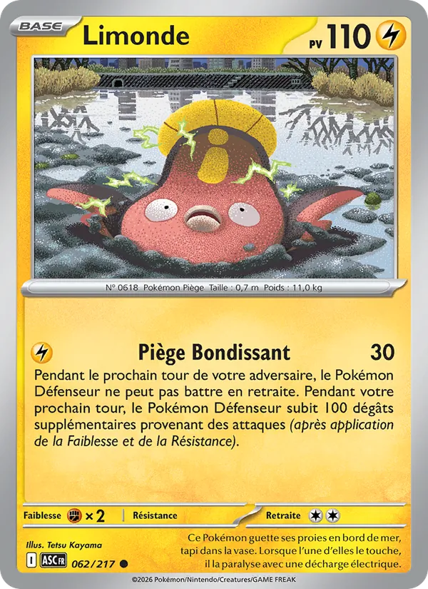 Limonde 62/217 — ME02.5 – Héros Transcendants — Carte Pokémon française
