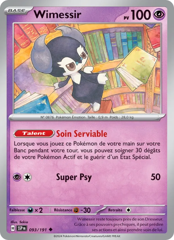 Wimessir 93/191 — EV08 – Étincelles Déferlantes — Carte Pokémon française