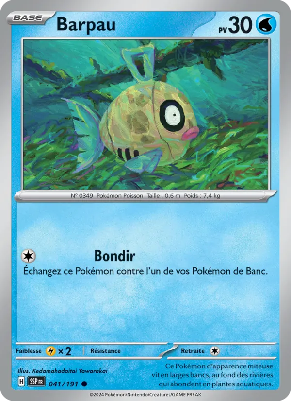 Barpau 41/191 — EV08 – Étincelles Déferlantes — Carte Pokémon française