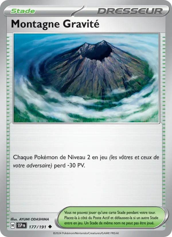 Montagne Gravité 177/191 — EV08 – Étincelles Déferlantes — Carte Pokémon française
