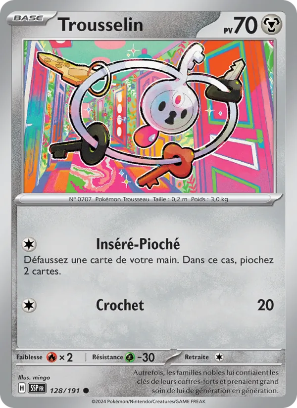 Trousselin 128/191 — EV08 – Étincelles Déferlantes — Carte Pokémon française