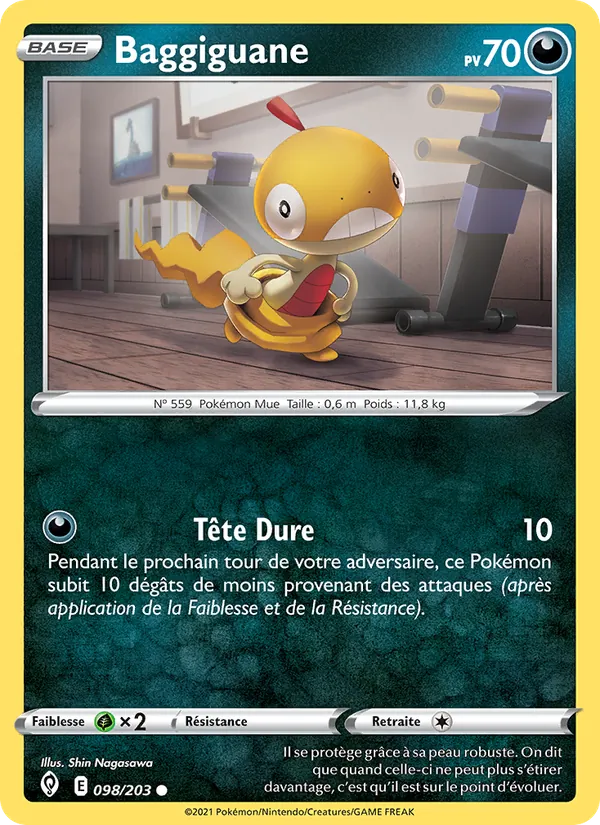 Baggiguane 98/203 — EB07 - Evolution Céleste — Carte Pokémon française