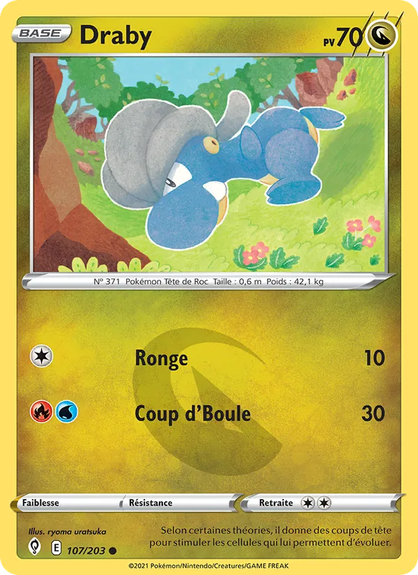 Draby 107/203 — EB07 - Evolution Céleste — Carte Pokémon française
