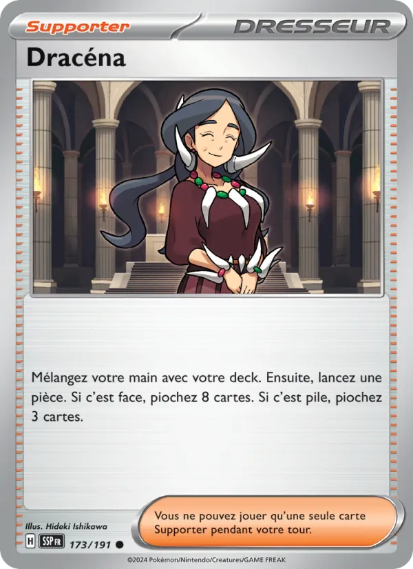 Dracéna 173/191 — EV08 – Étincelles Déferlantes — Carte Pokémon française