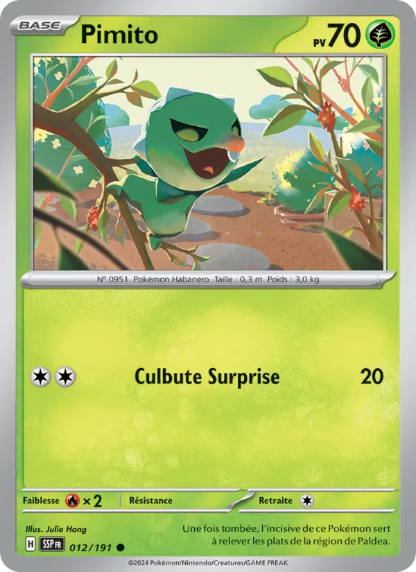 Pimito 12/191 — EV08 – Étincelles Déferlantes — Carte Pokémon française
