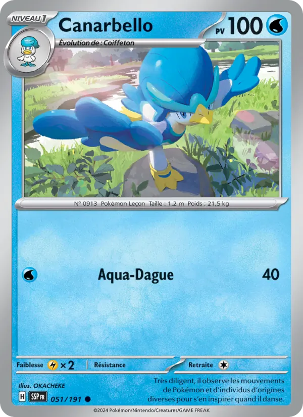 Canarbello 51/191 — EV08 – Étincelles Déferlantes — Carte Pokémon française