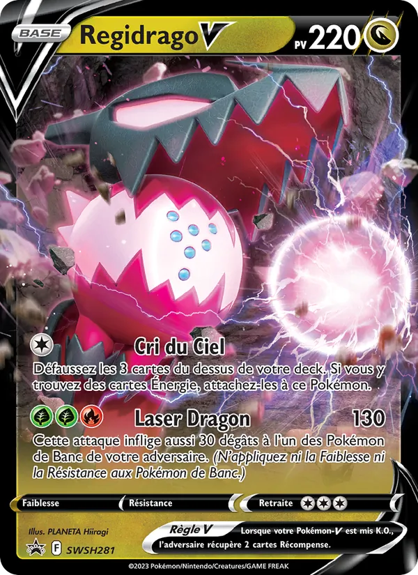 Regidrago V SWSH281/307 — SWSHP – Promo SWSH — Carte Pokémon française