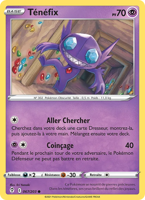 Ténéfix 67/203 — EB07 - Evolution Céleste — Carte Pokémon française