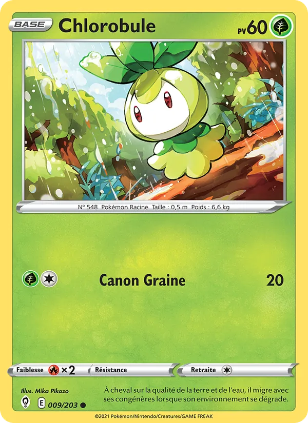 Chlorobule 9/203 — EB07 - Evolution Céleste — Carte Pokémon française