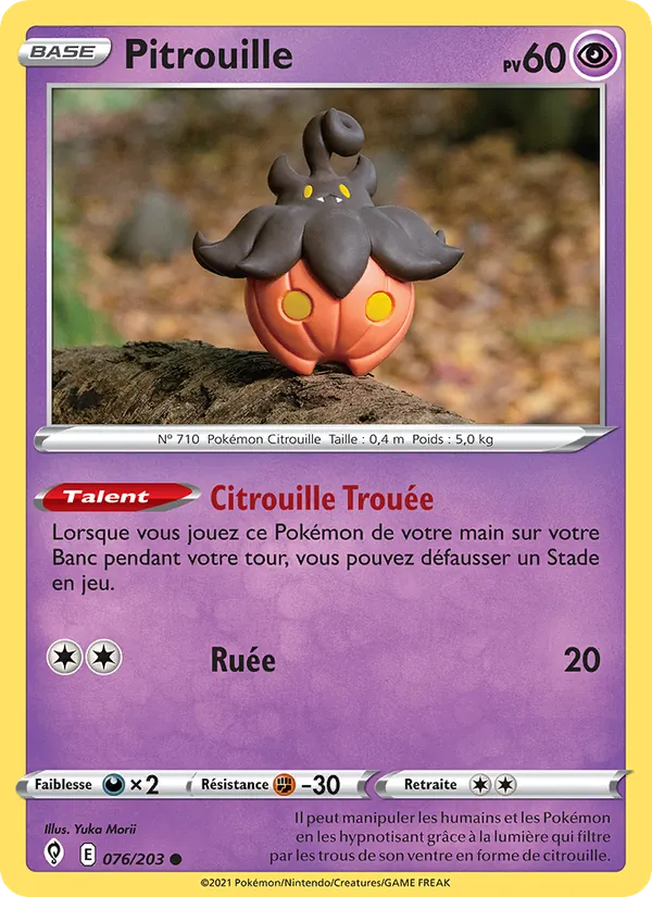 Pitrouille 76/203 — EB07 - Evolution Céleste — Carte Pokémon française