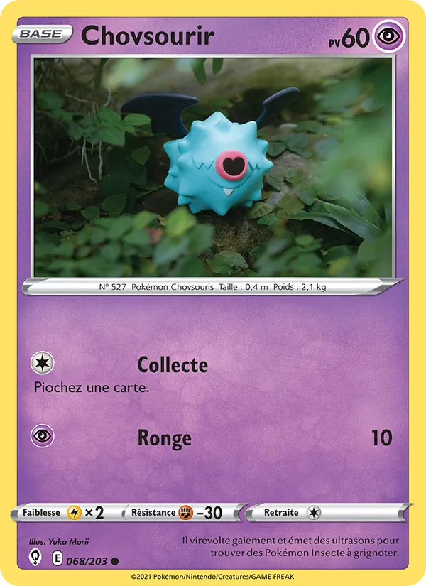 Chovsourir 68/203 — EB07 - Evolution Céleste — Carte Pokémon française