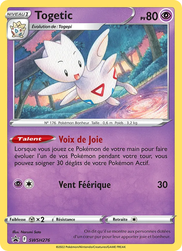 Togetic SWSH276/307 — SWSHP – Promo SWSH — Carte Pokémon française