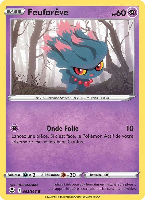 Feuforêve 63/195 — EB12 – Tempête Argentée — Carte Pokémon française